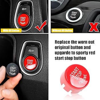BMW純正　M4 スタート/ストップ　ボタン（F2x, F3x用） Red Start / Stop Switch, BMW - F22, F3X, F8X (M3/M4 CS)
